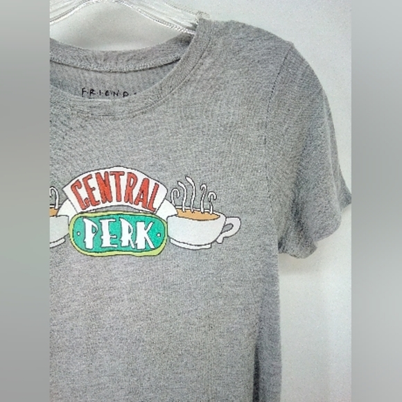Friends Central Perk Gray Short Sleeve Shirt Tee XS TV Show Merchandise Coffee - Picture 3 of 8